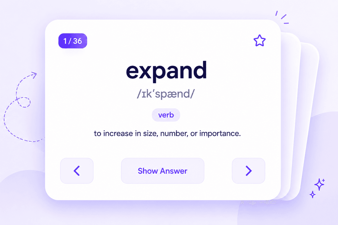 My flashcards study library