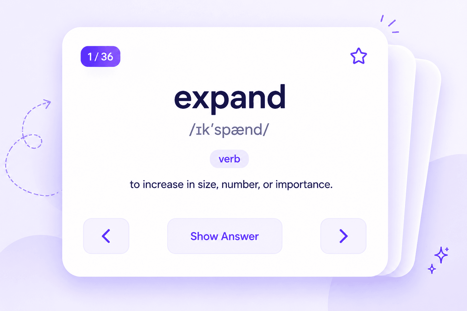 My flashcards study library